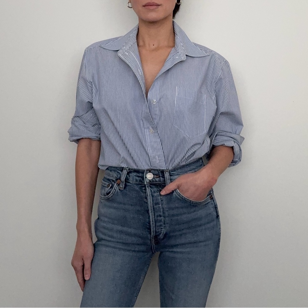 Striped Blue/White Shirt XS-M